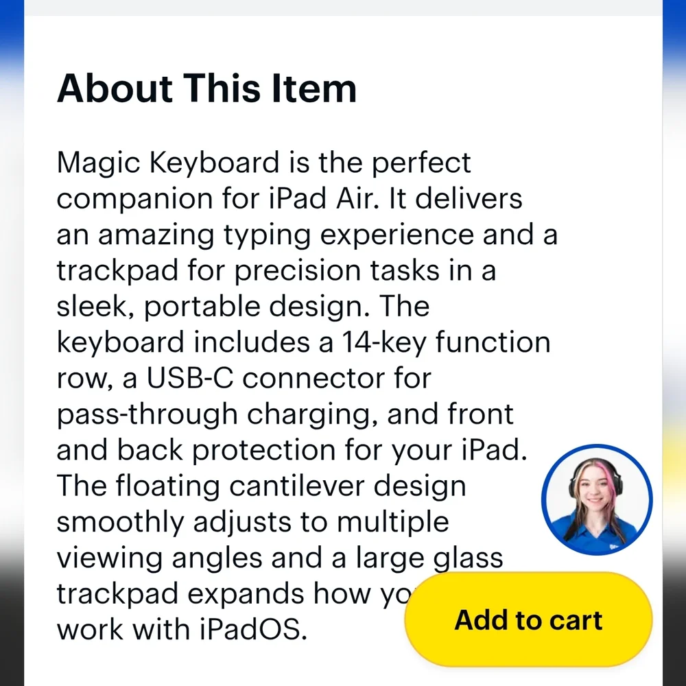 Apple - Magic Keyboard for iPad Air 13-inch (M3)